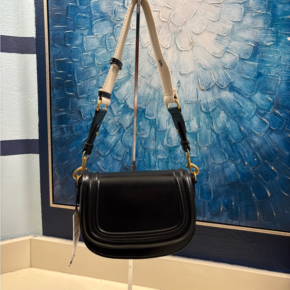 Zara Classic Black Leather Bag